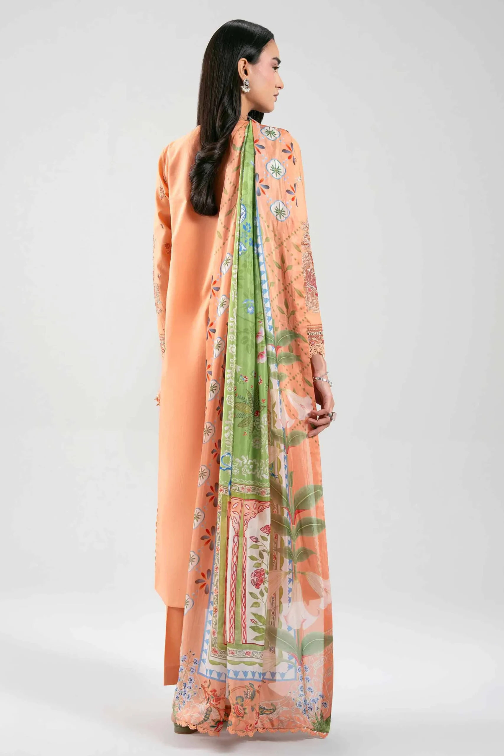 3 Piece - Digital Printed Embroidered Suit - 42601318
