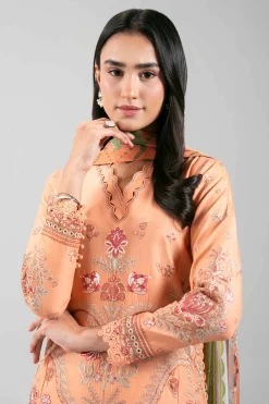 3 Piece - Digital Printed Embroidered Suit - 42601318