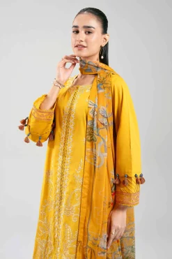 3 Piece - Digital Printed Embroidered Suit - 42601227