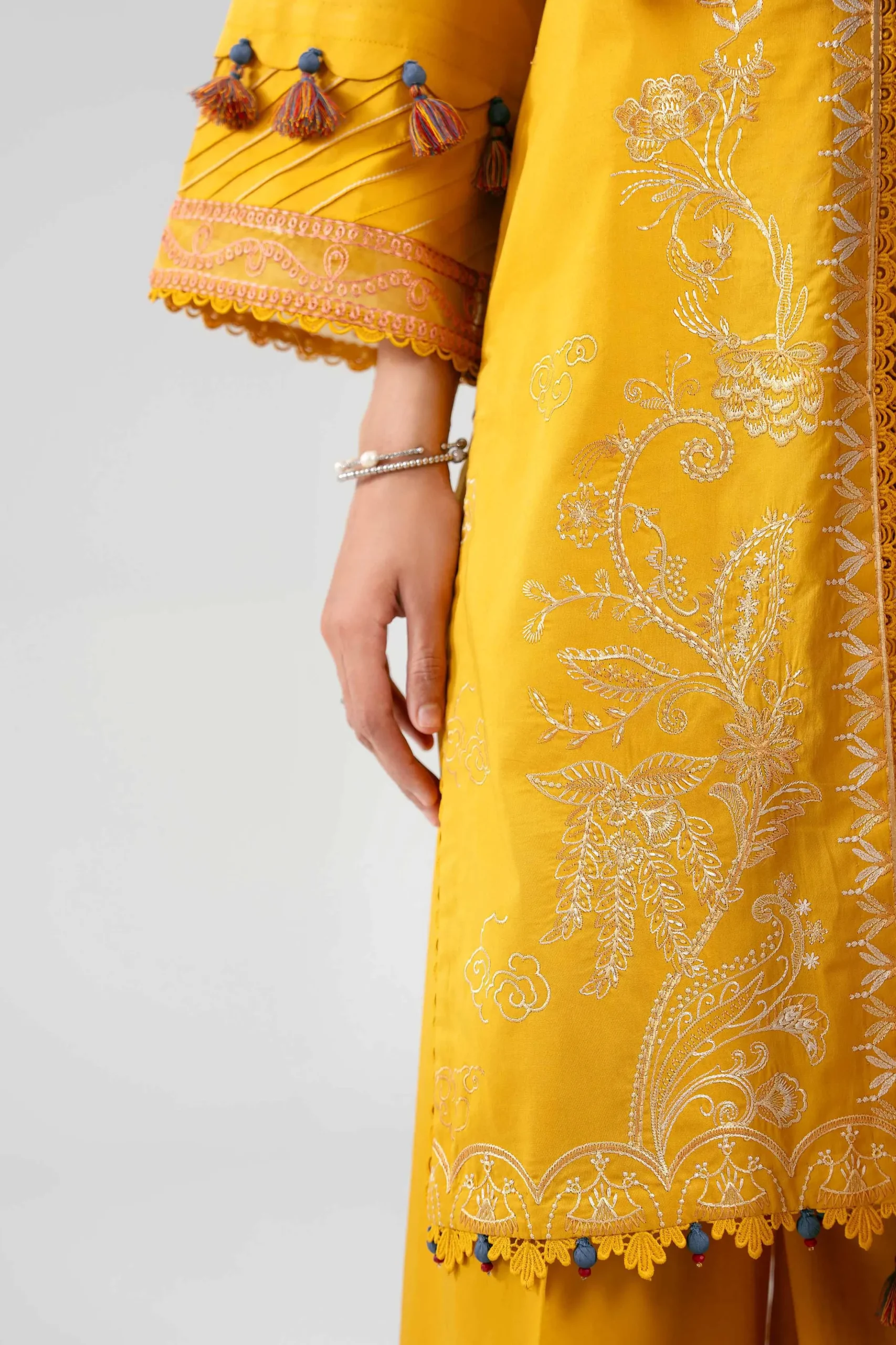 3 Piece - Digital Printed Embroidered Suit - 42601227
