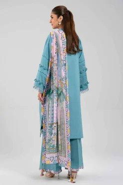 3 Piece - Digital Printed Embroidered Suit - 42601343