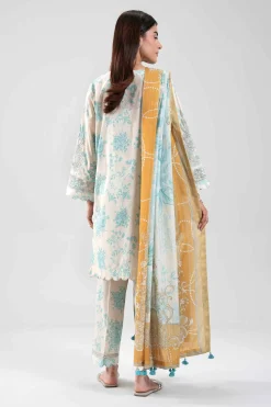 3 Piece - Digital Printed Embroidered Suit - 42601206