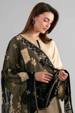 3 Piece - Digital Printed Embroidered Suit - 42601695