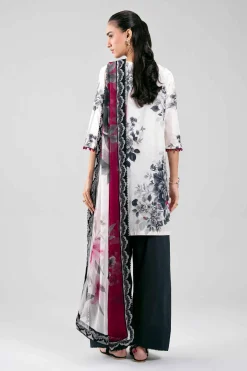 3 Piece - Digital Printed Embroidered Suit - 42601332