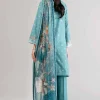 3 Piece - Digital Printed Embroidered Suit - 42601748