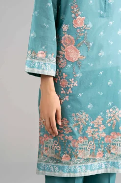 3 Piece - Digital Printed Embroidered Suit - 42601748