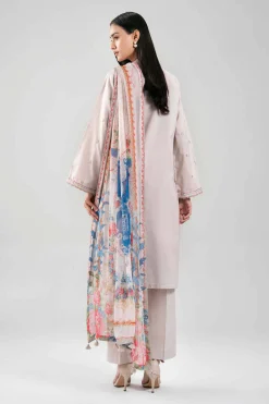 3 Piece - Digital Printed Embroidered Suit - 42601336