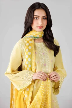 3 Piece - Digital Printed Embroidered Suit - 42601824