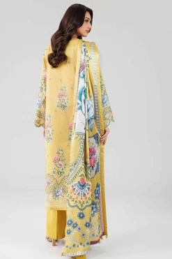 3 Piece - Digital Printed Embroidered Suit - 42601796
