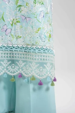 3 Piece - Digital Printed Embroidered Suit - 42601397