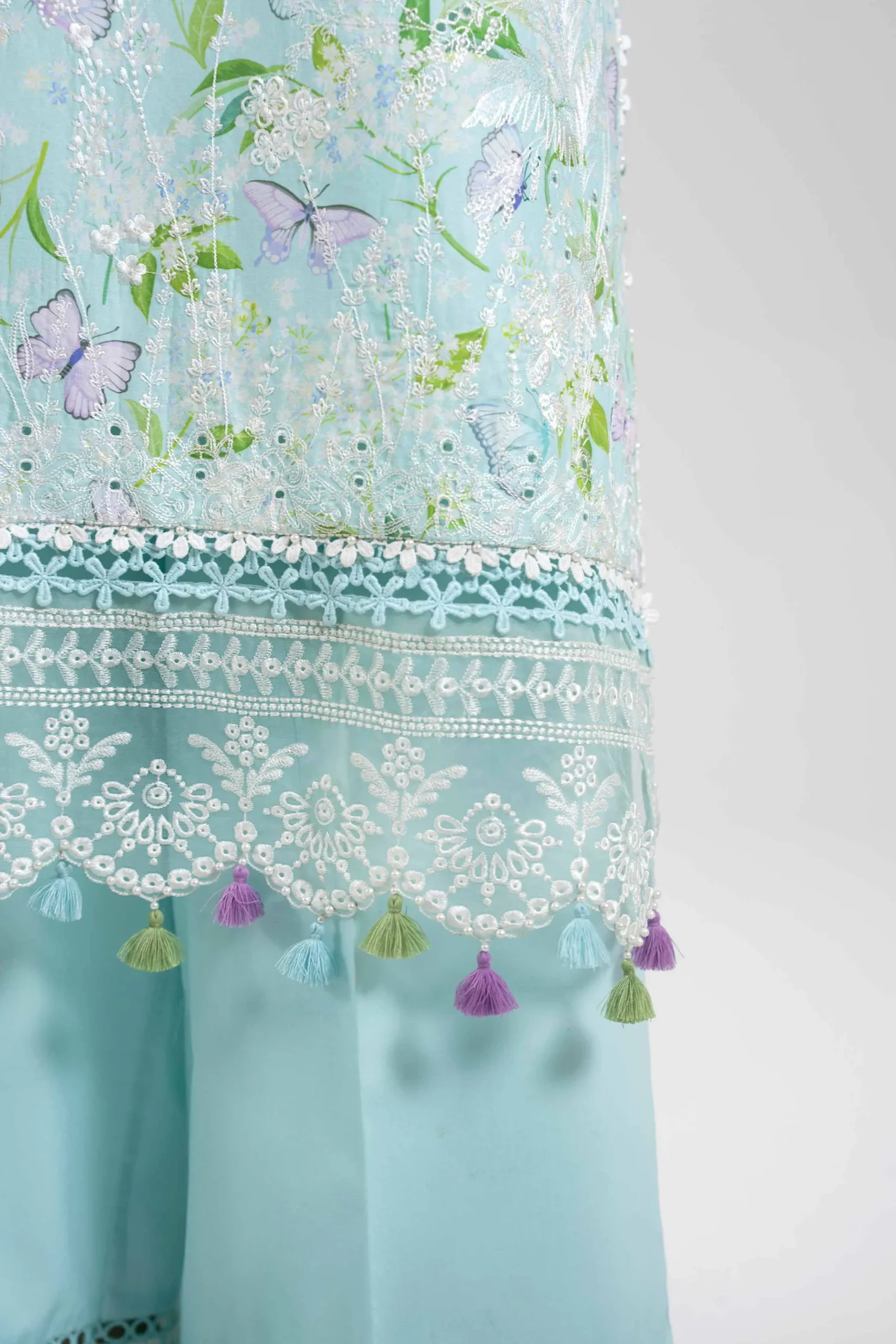 3 Piece - Digital Printed Embroidered Suit - 42601397