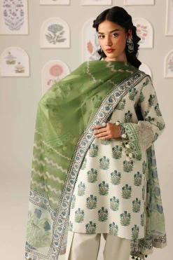 2 Piece - Digital Printed Embroidered Suit - 42601585