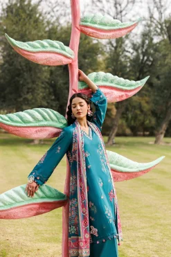 3 Piece - Digital Printed Embroidered Suit - 42601529