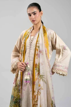 3 Piece - Digital Printed Embroidered Suit - 42601340