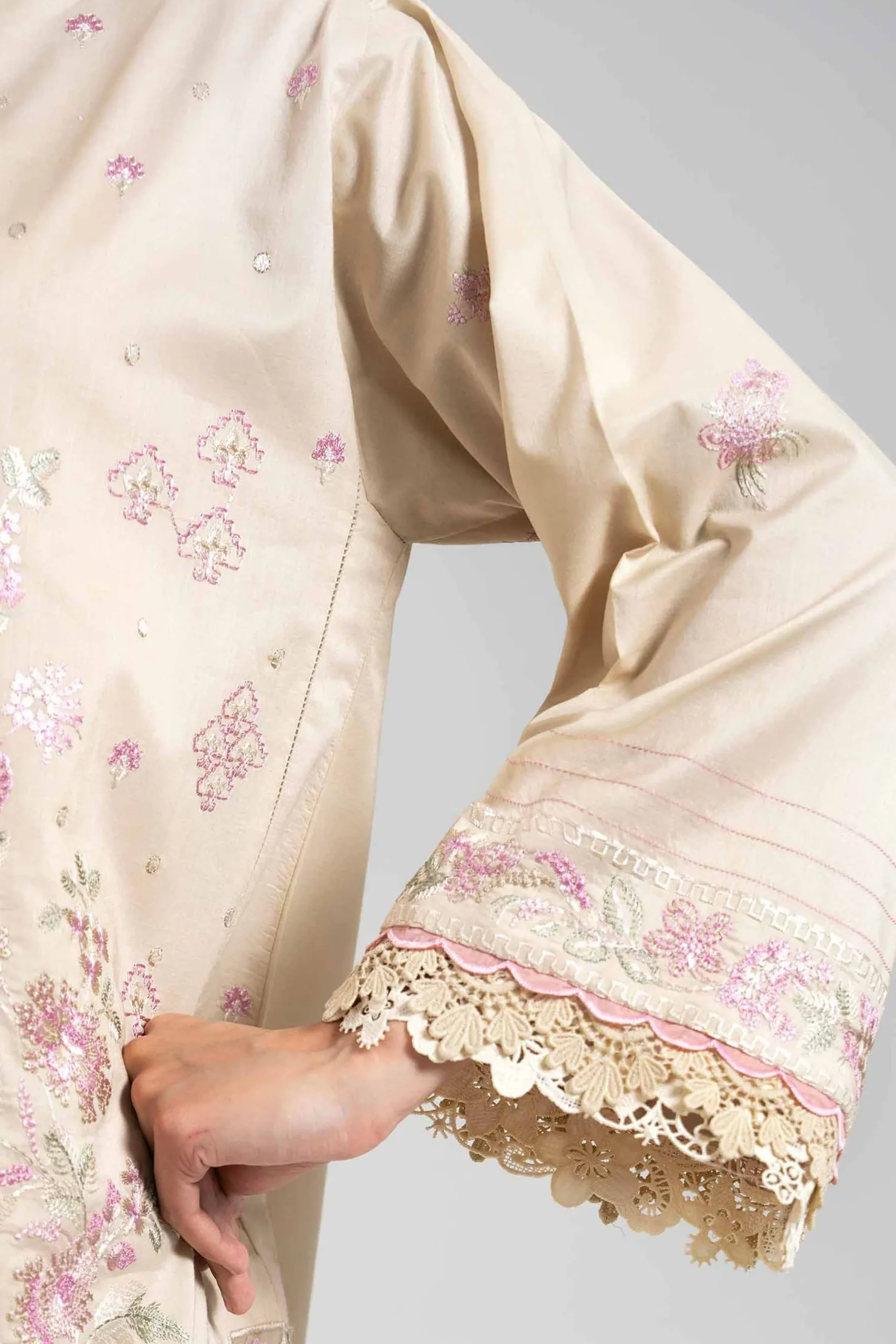 3 Piece - Digital Printed Embroidered Suit - 42601340