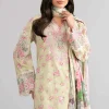 3 Piece - Digital Printed Embroidered Suit - 42601744