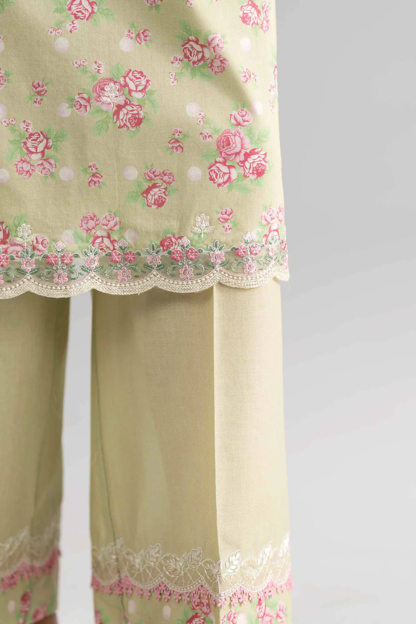 3 Piece - Digital Printed Embroidered Suit - 42601744