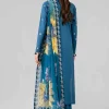 3 Piece - Digital Printed Embroidered Suit - 42601777