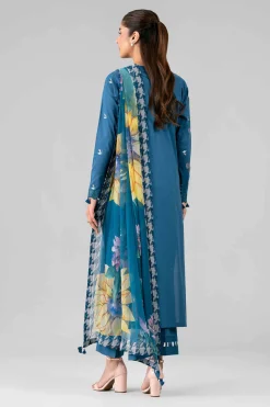 3 Piece - Digital Printed Embroidered Suit - 42601777