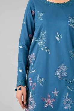 3 Piece - Digital Printed Embroidered Suit - 42601777