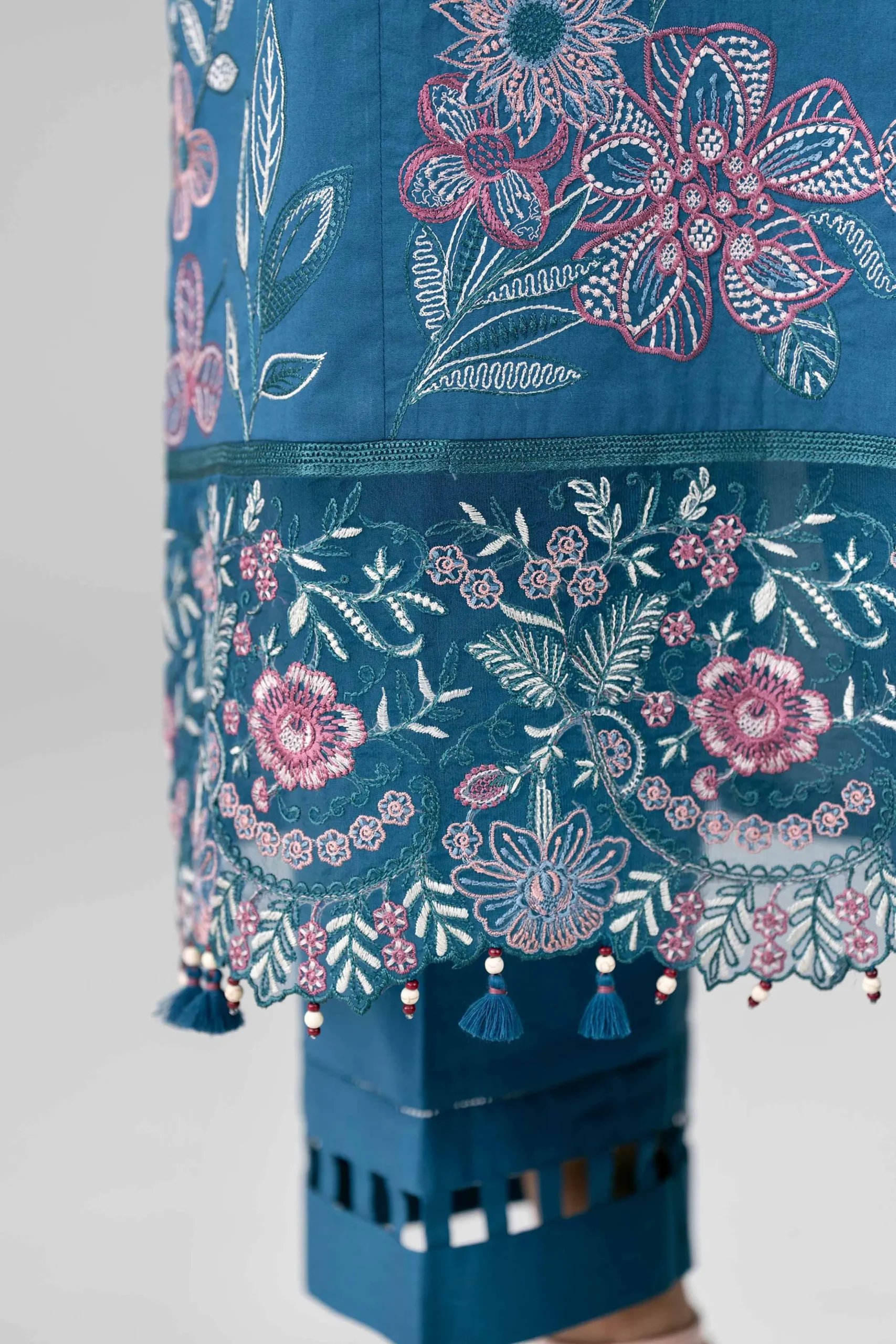 3 Piece - Digital Printed Embroidered Suit - 42601777