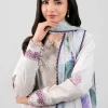 3 Piece - Digital Printed Embroidered Suit - 42601284