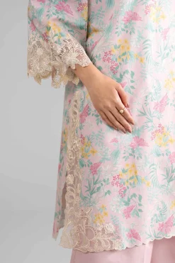 3 Piece - Digital Printed Embroidered Suit - 42601752
