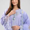 3 Piece - Digital Printed Embroidered Suit - 42601286