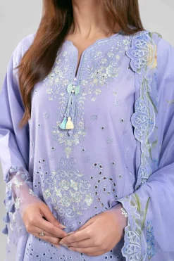 3 Piece - Digital Printed Embroidered Suit - 42601286