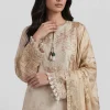 3 Piece - Digital Printed Embroidered Suit - 42601797