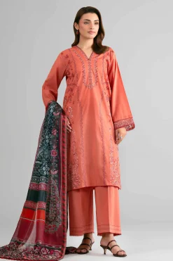 3 Piece - Digital Printed Embroidered Suit - 42601711