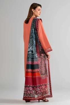 3 Piece - Digital Printed Embroidered Suit - 42601711