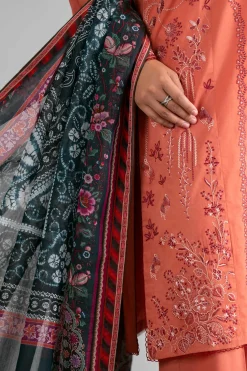 3 Piece - Digital Printed Embroidered Suit - 42601711