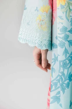 3 Piece - Digital Printed Embroidered Suit - 42601799