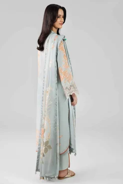 3 Piece - Digital Printed Embroidered Suit - 42601795
