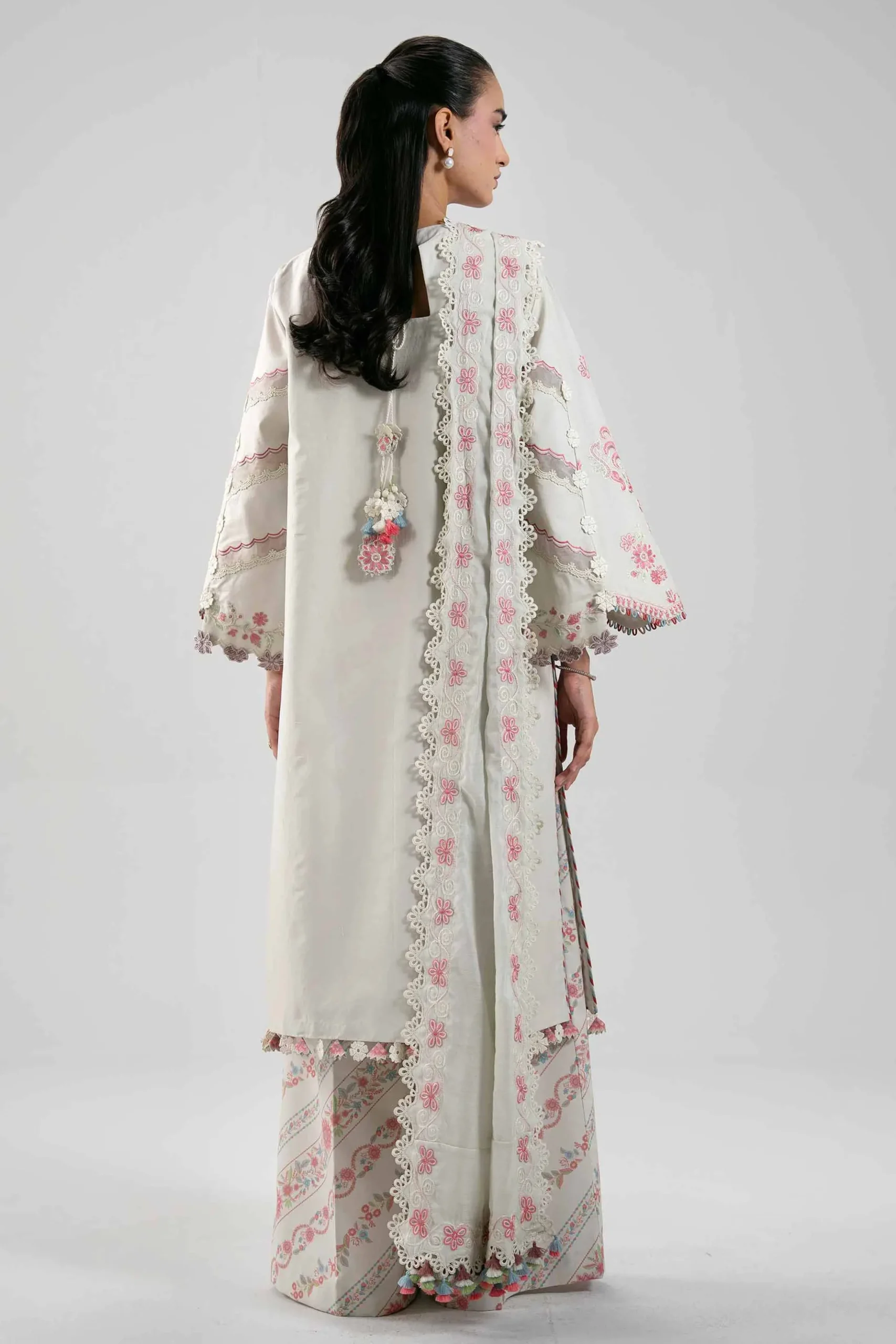 3 Piece - Digital Printed Embroidered Suit - 42601400