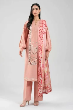3 Piece - Digital Printed Embroidered Suit - 42601352