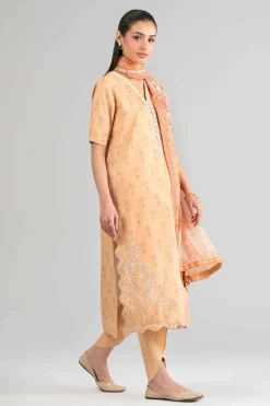 2 Piece - Digital Printed Embroidered Suit - 42601584