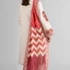 3 Piece - Digital Printed Embroidered Suit - 42601730