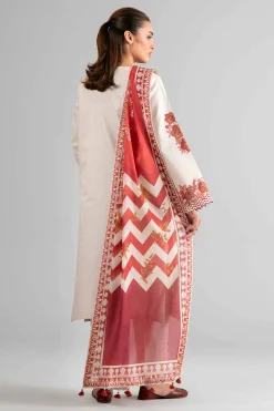 3 Piece - Digital Printed Embroidered Suit - 42601730