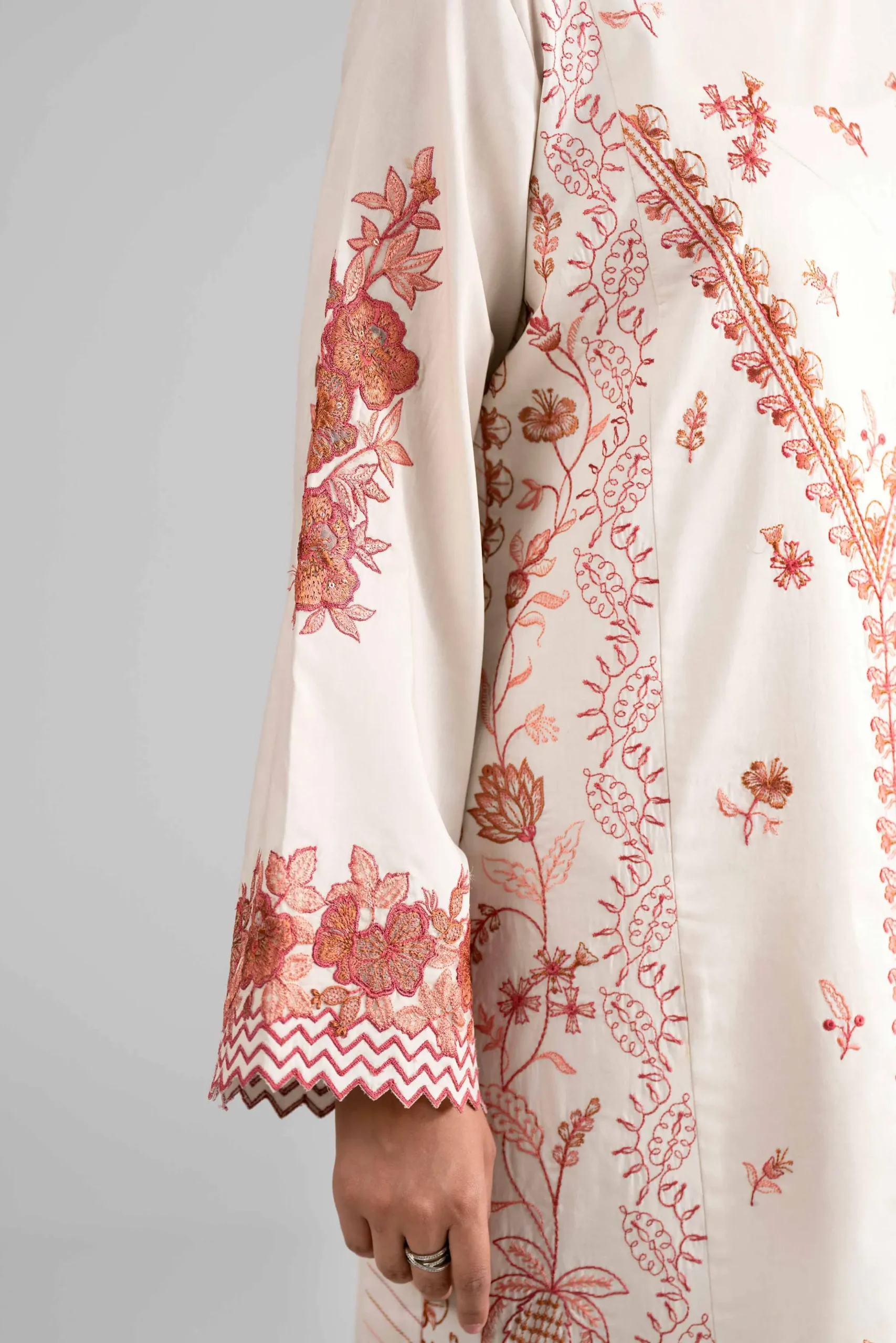 3 Piece - Digital Printed Embroidered Suit - 42601730