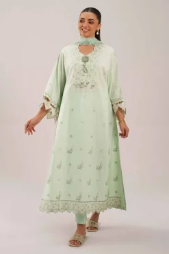 3 Piece - Digital Printed Embroidered Suit - 42601233