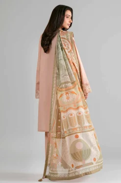 3 Piece - Digital Printed Embroidered Suit - 42601705