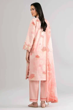 3 Piece - Digital Printed Embroidered Suit - 42601756