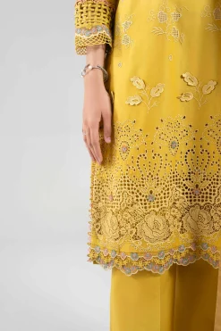 3 Piece - Digital Printed Embroidered Suit - 42601344