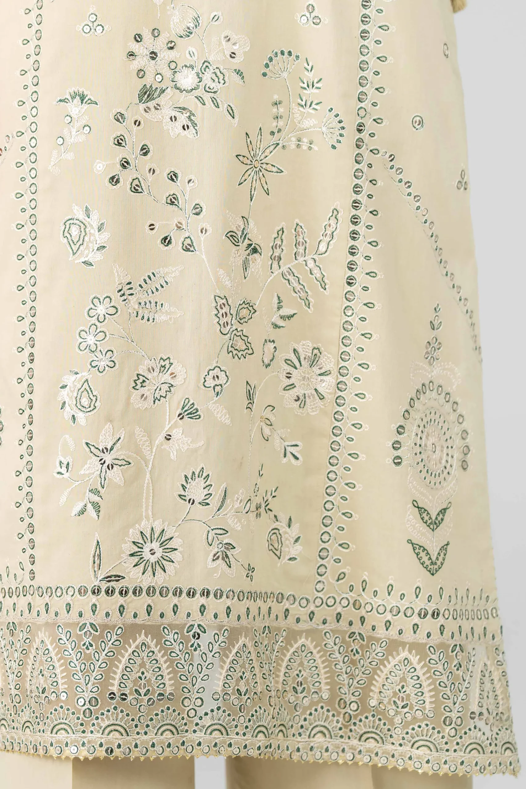 3 Piece - Digital Printed Embroidered Suit - 42601773