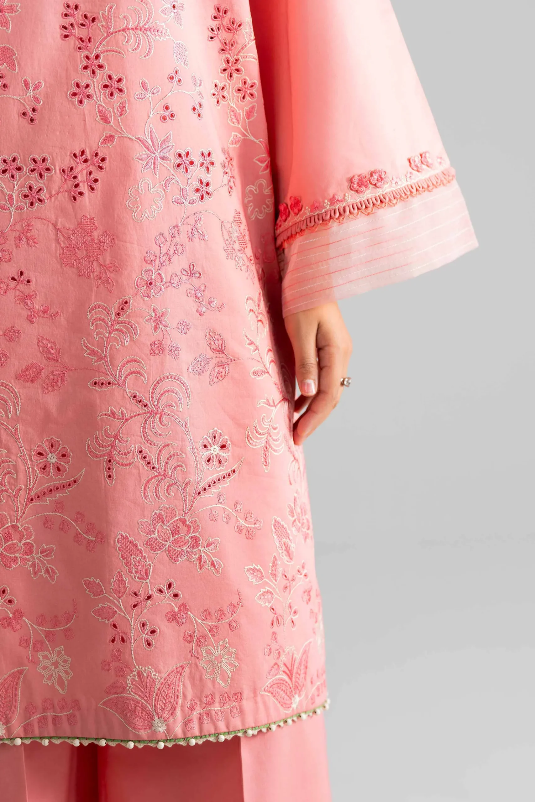 3 Piece - Digital Printed Embroidered Suit - 42601923