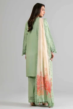 3 Piece - Digital Printed Embroidered Suit - 42601700