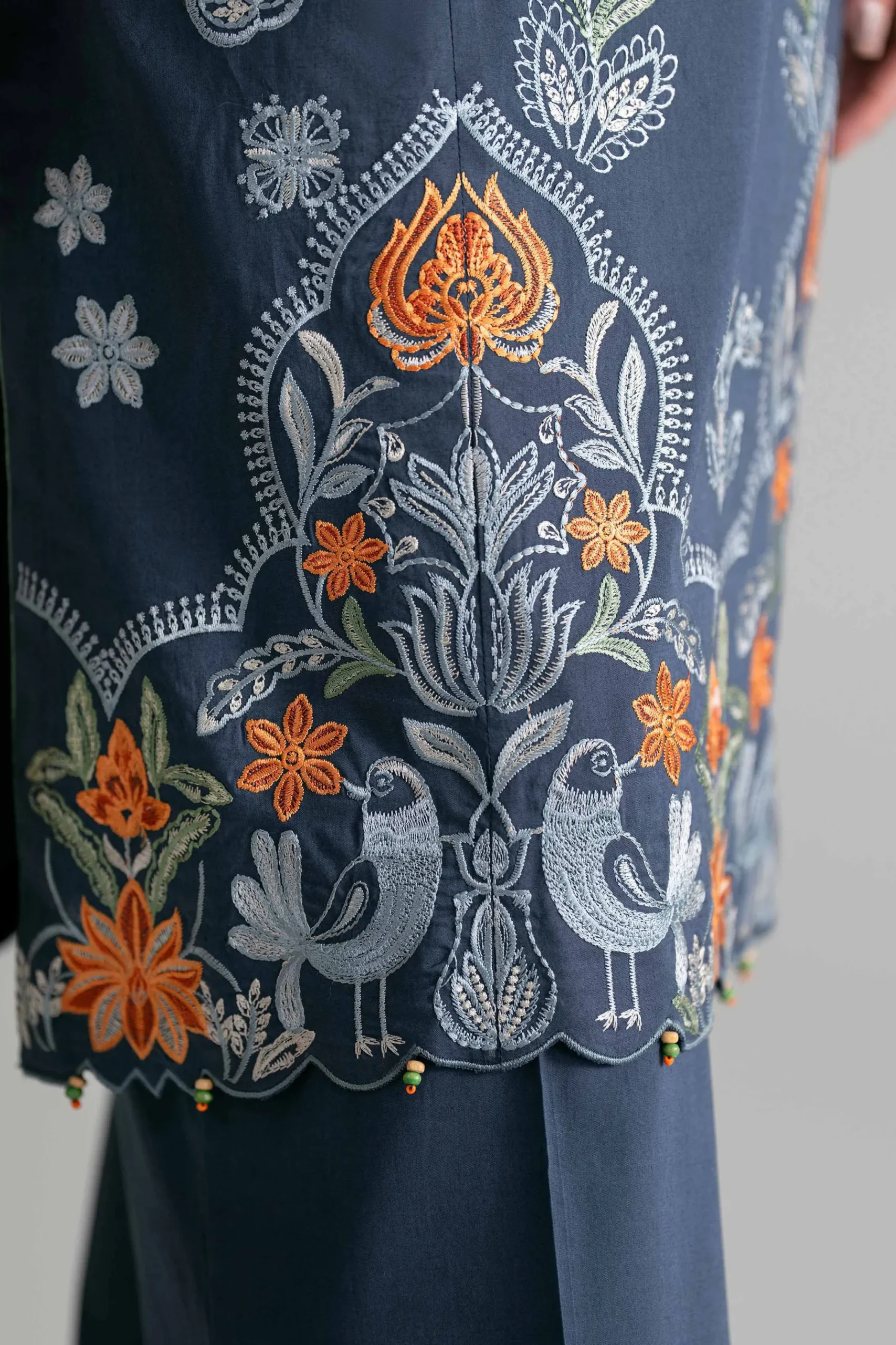 3 Piece - Digital Printed Embroidered Suit - 42601710