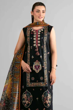 3 Piece - Digital Printed Embroidered Suit - 42601712